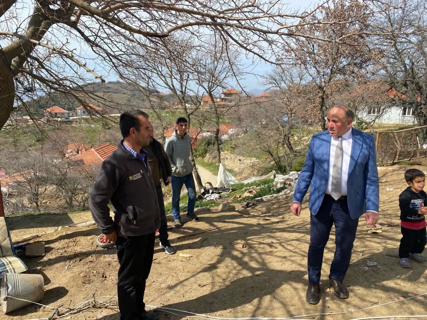 Başkan Akdeniz'den yangın mağduru aileye ziyaret!