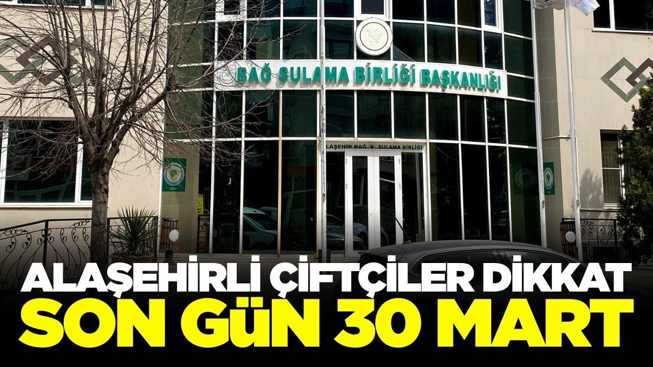 Alaşehir'de çiftçilere kritik uyarı! Cezası var...
