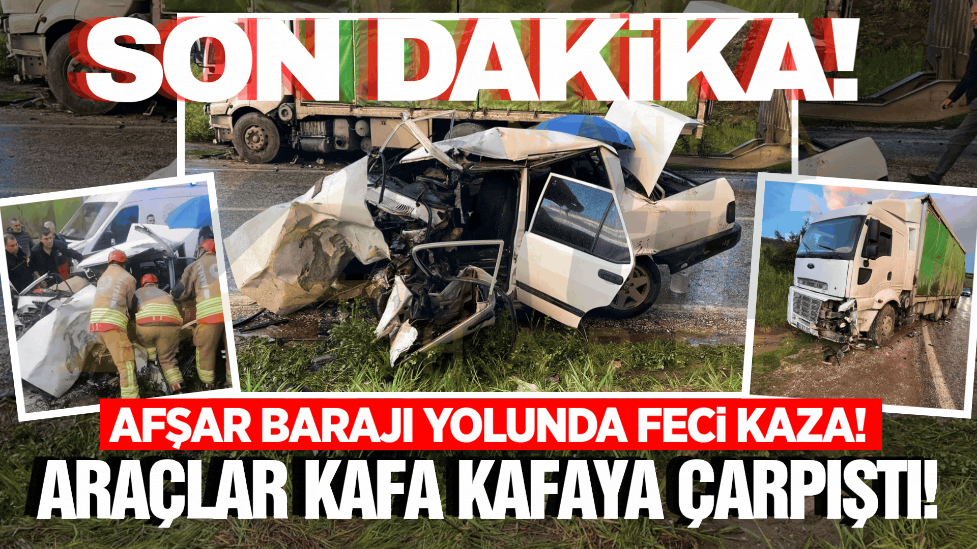 Alaşehir'de 3 aracın karıştığı kazada 1'i ağır 2 kişi yaralandı