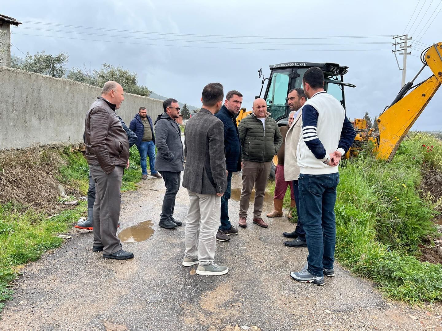 Başkan Aykan Sahada Incelemelerde Bulundu (2)