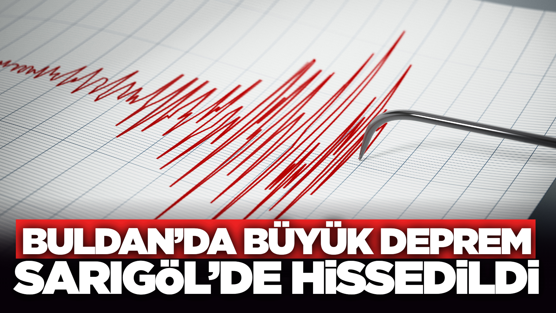 Buldan'da büyük deprem Sarıgöl'de hissedildi!