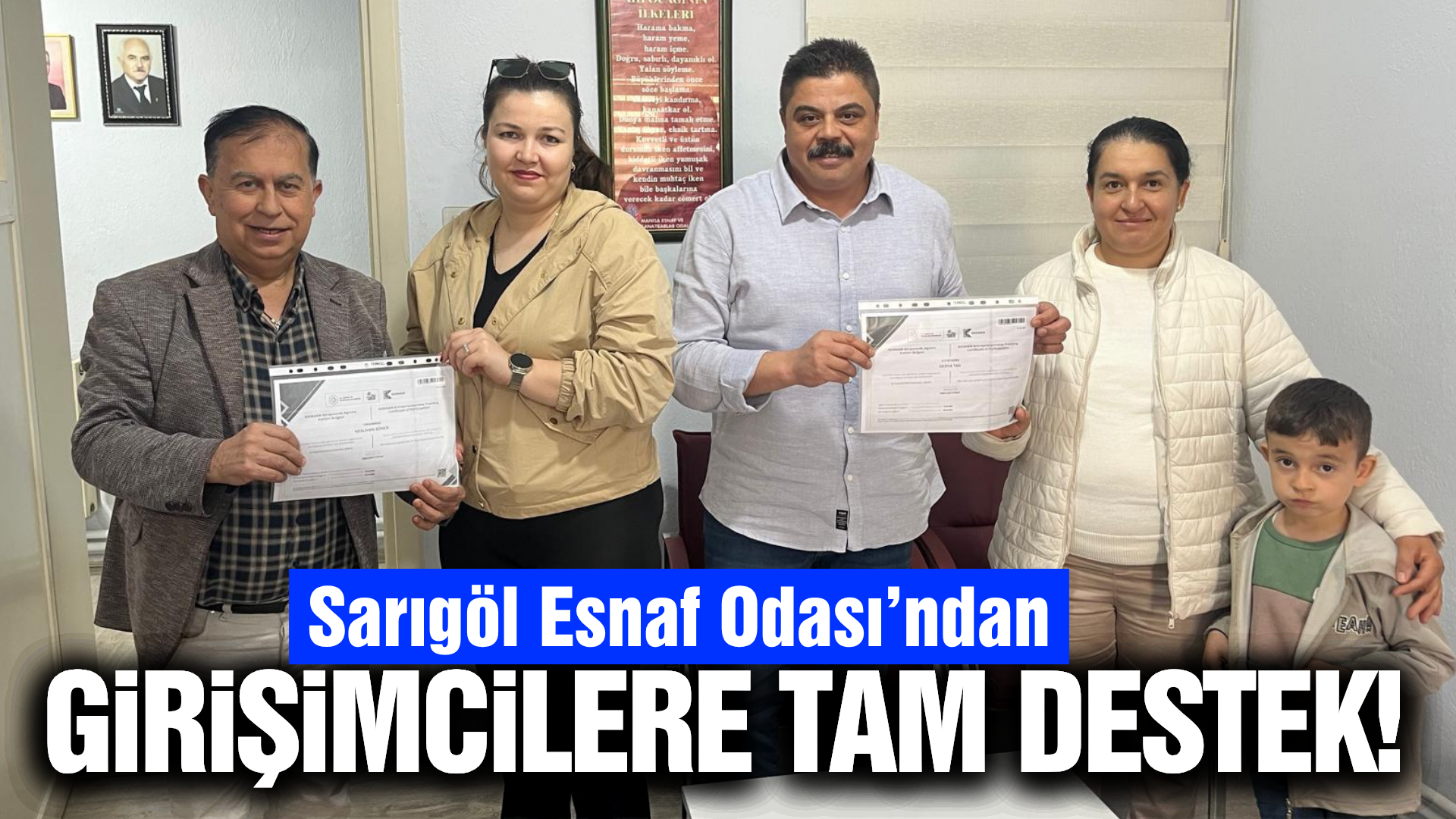 Sarıgöl Esnaf Odası'nın ücretsiz kursları meyvelerini veriyor!