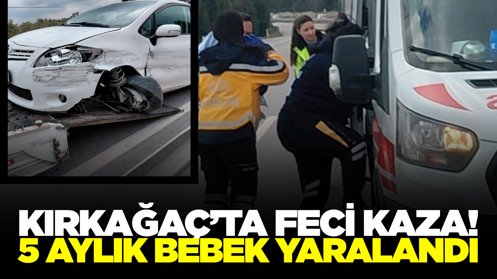 Kırkağaç'ta Korkutan Kaza: 1 Yaralı
