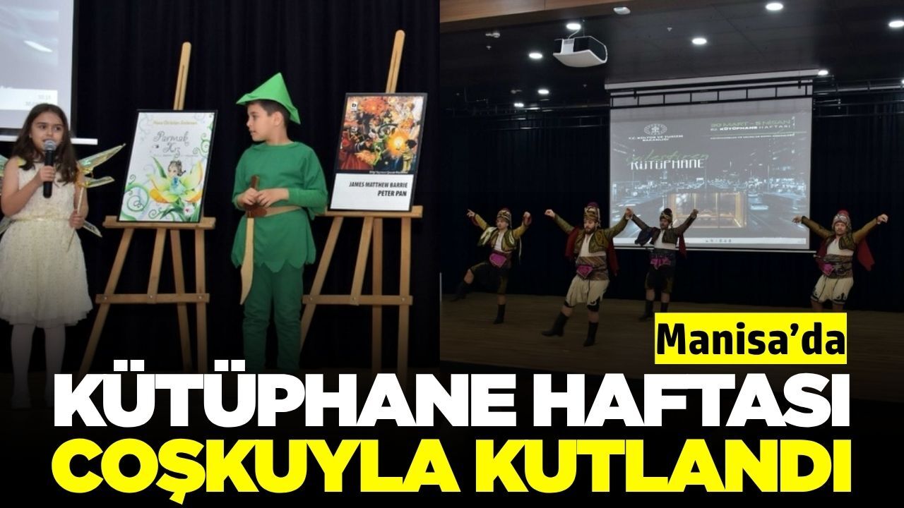 Manisa'da kütüphane haftasına yoğun ilgi