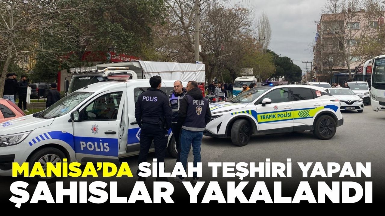 Turgutlu’da Silah Teşhiri Yapan Şahıslar Yakalandı