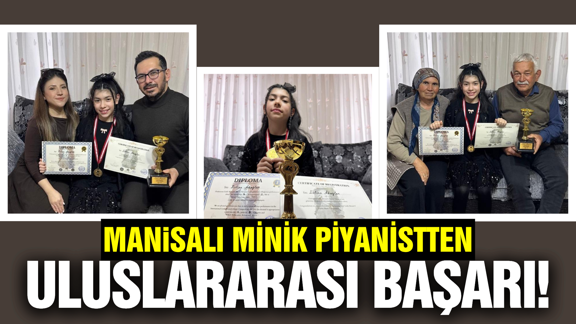 Sarıgöl’e Bayram Hediyesi: Minik Piyanistten Uluslararası Başarı