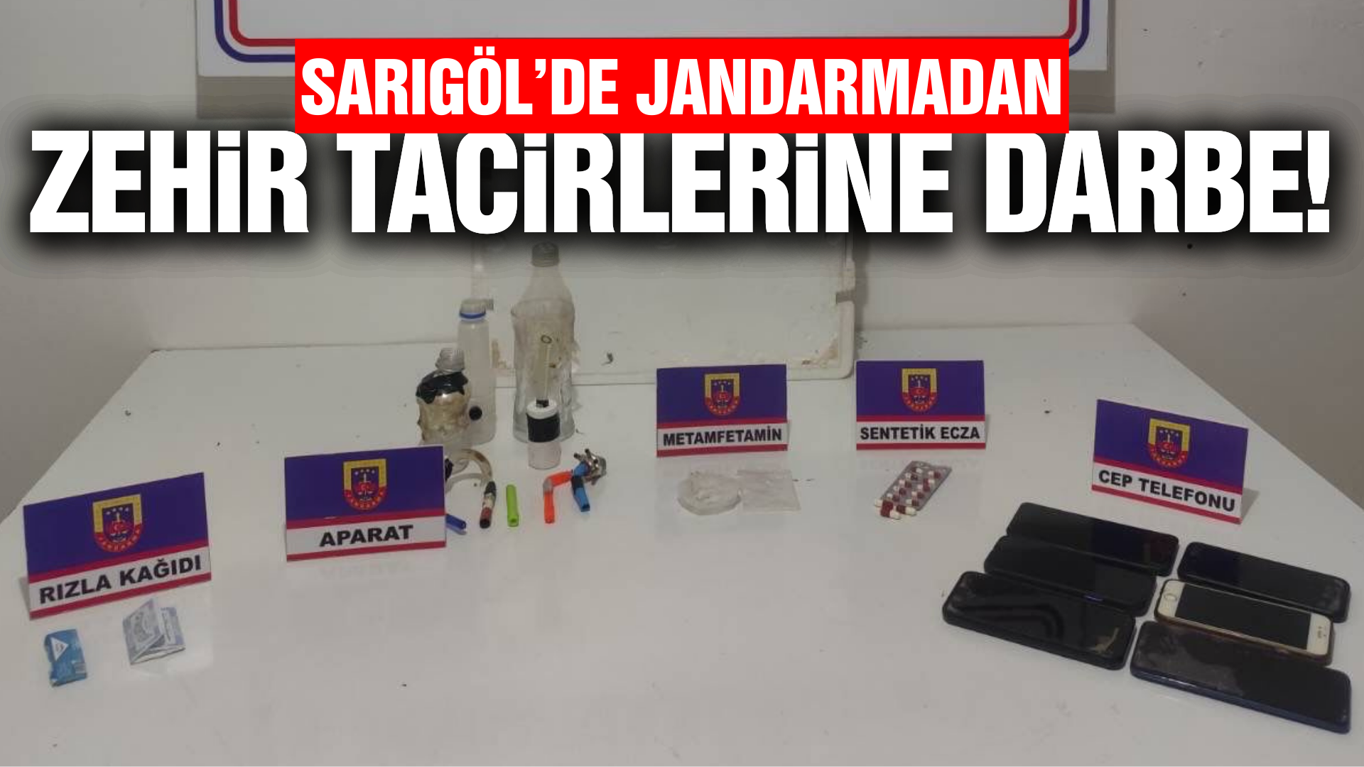 Sarıgöl'de jandarmadan uyuşturucu operasyonu: 1 tutuklama!