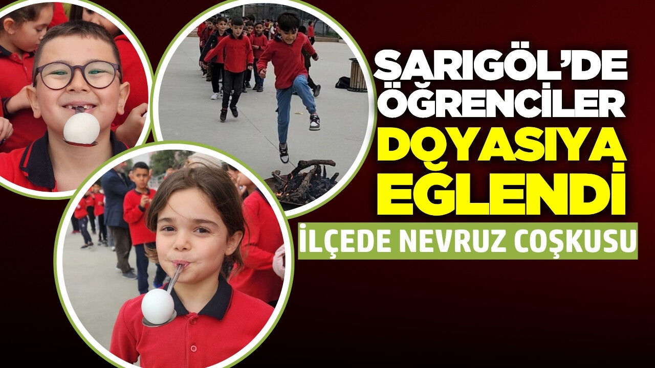 Sarıgöl’ün en büyük ilkokulunda Nevruz coşkusu!