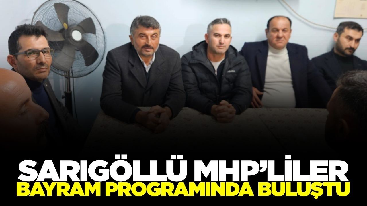 Sarıgöl MHP İlçe Teşkilatı Bayramlaşma Programında Bir Araya Geldi