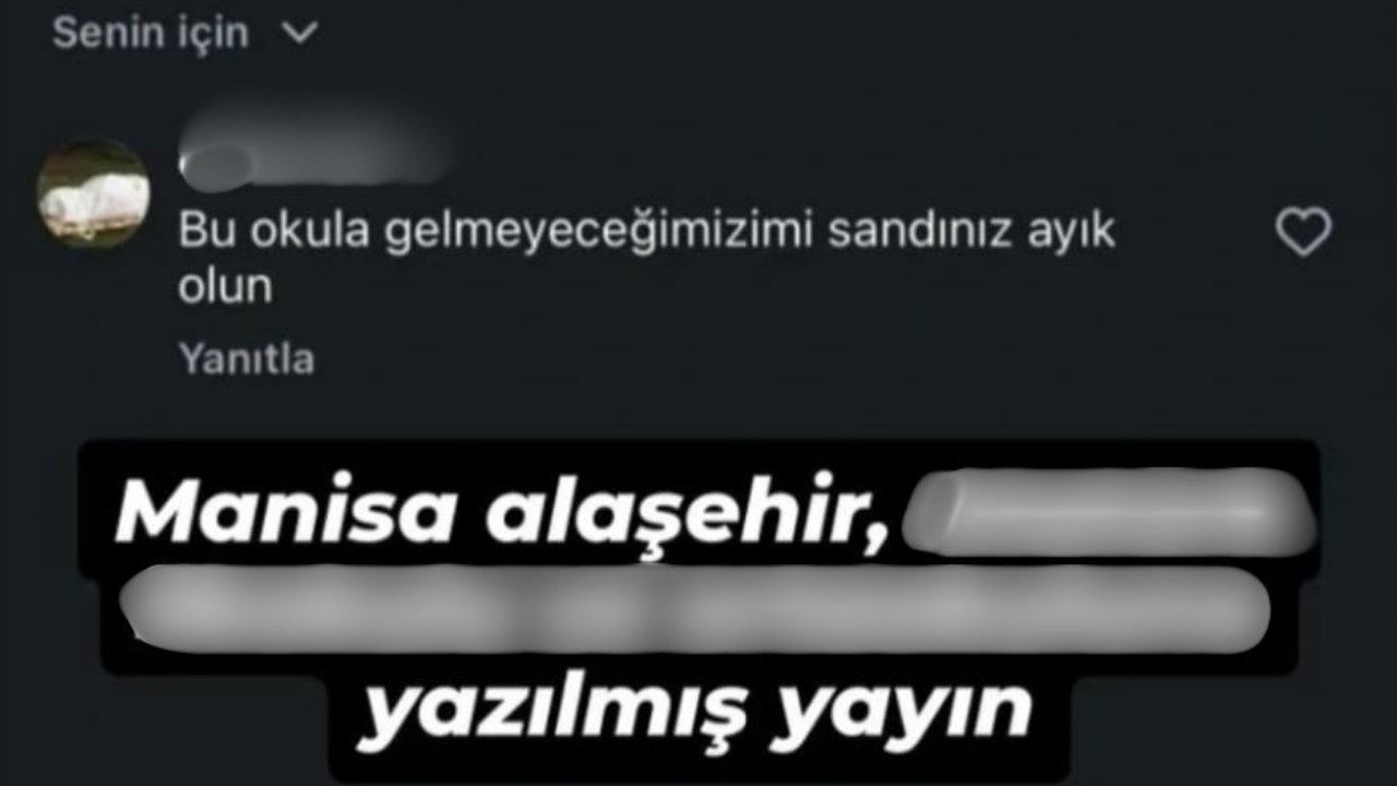 Alaşehir’de Okul Sayfasına Tehdit Yorumu .1