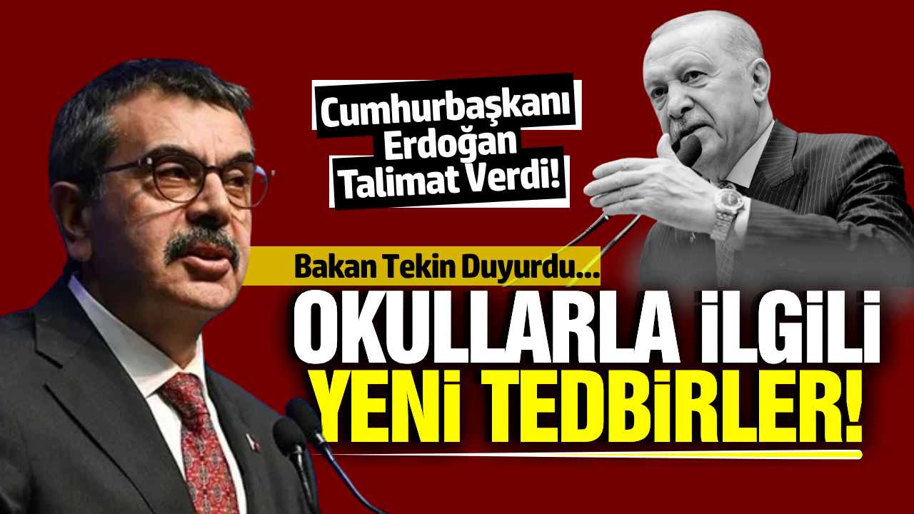 Bakan Tekin duyurdu: Okullarda yeni güvenlik tedbirleri yolda!