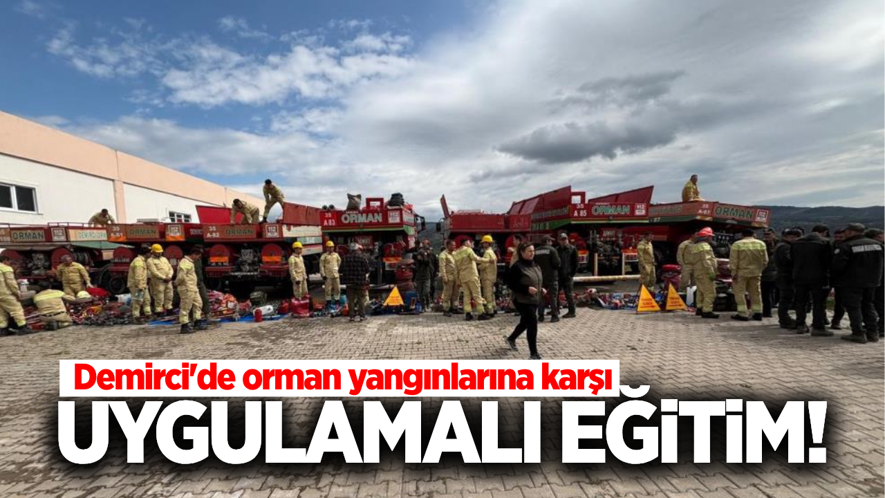 Demirci'de personele uygulamalı eğitim!