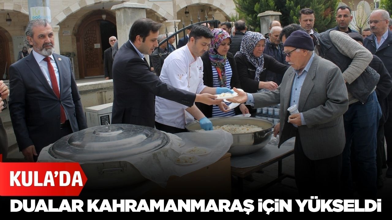 Kula’da anlamlı program: Kahramanmaraş’taki acı unutulmadı