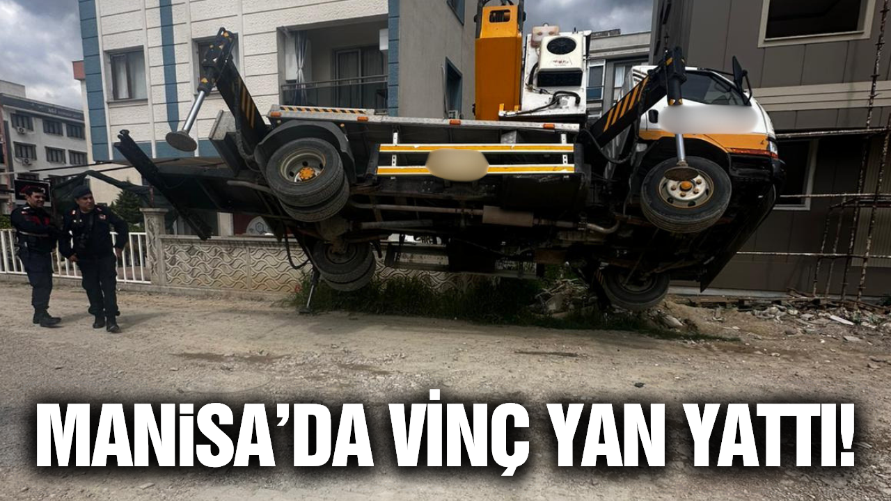 Manisa’da İnşaatta Vinç Devrildi: 1 Yaralı