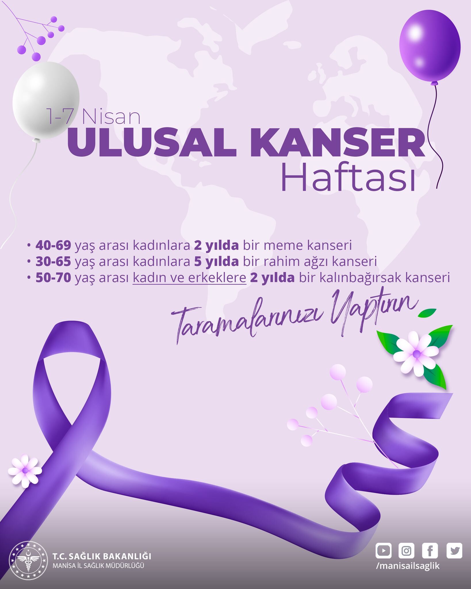 Manisa'da 'Kanser Haftası' Çağrısı