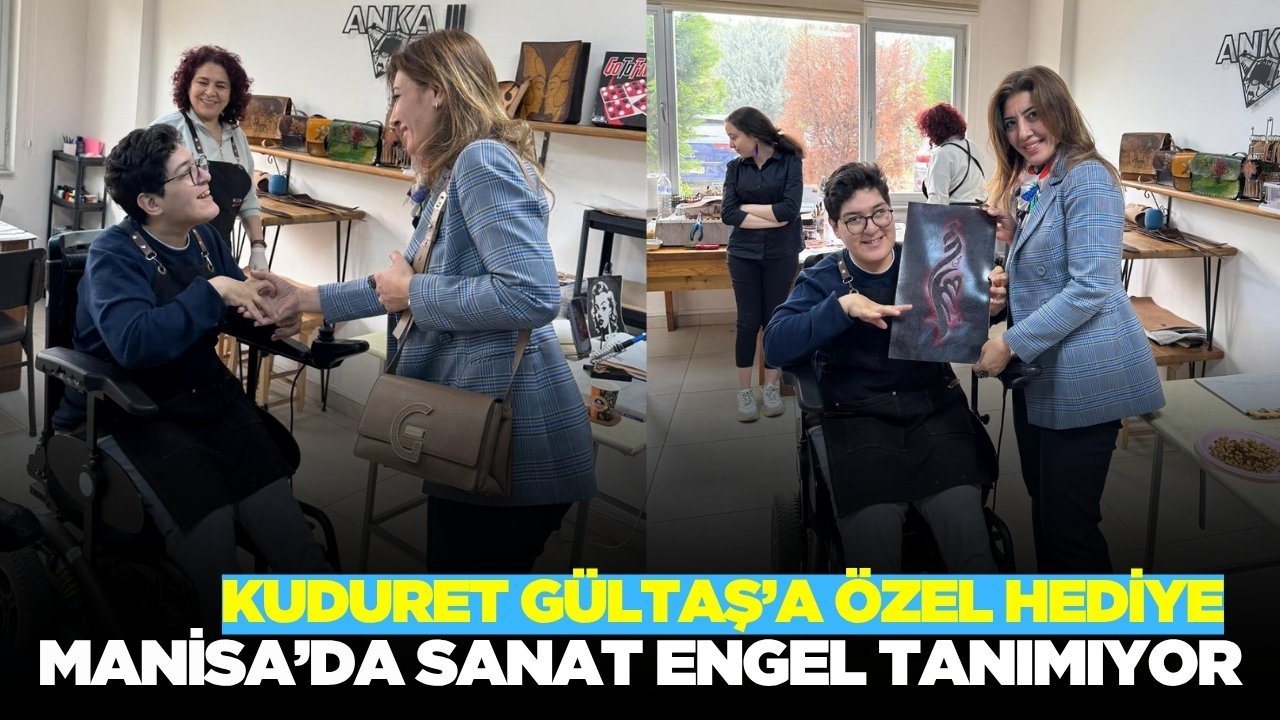 Kursiyerden, İl Müdürü Kuduret Gültaş'a özel hediye!