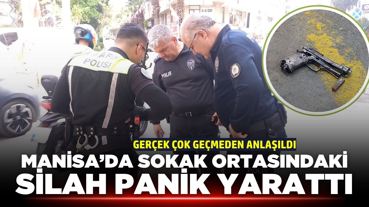 Şehzadeler’de Hareketli Dakikalar: Bulvarda Bulunan Silah Polisi Alarma Geçirdi
