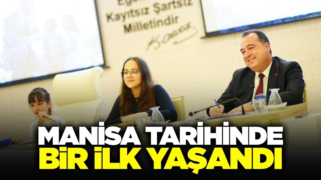 Manisa'da meclis kürsüsü geleceklerimize emanet