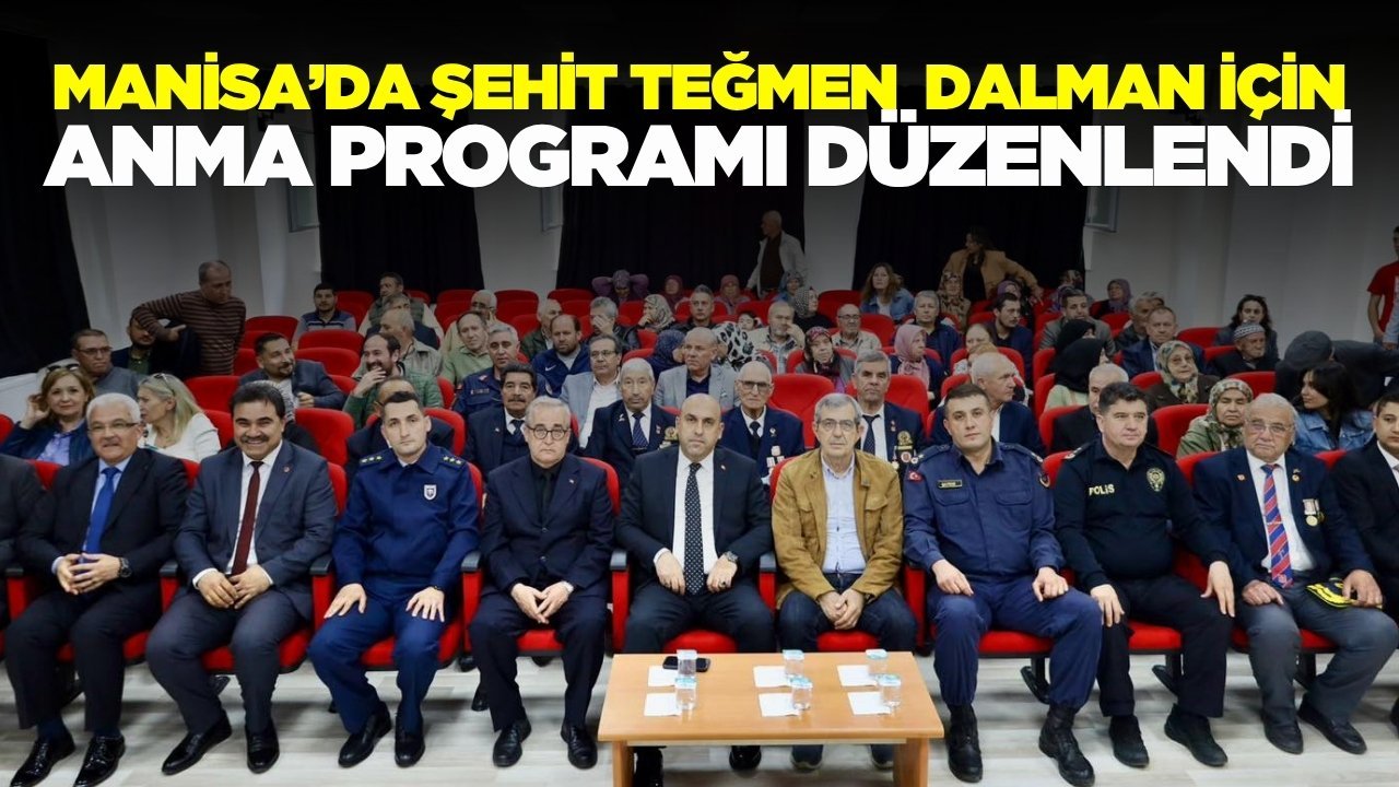 Manisa'da Şehit Teğmen Mustafa Dalman dualarla anıldı