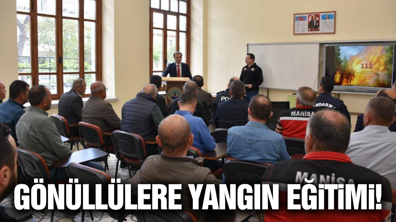 Salihli'de yangınla mücadele seferberliği!