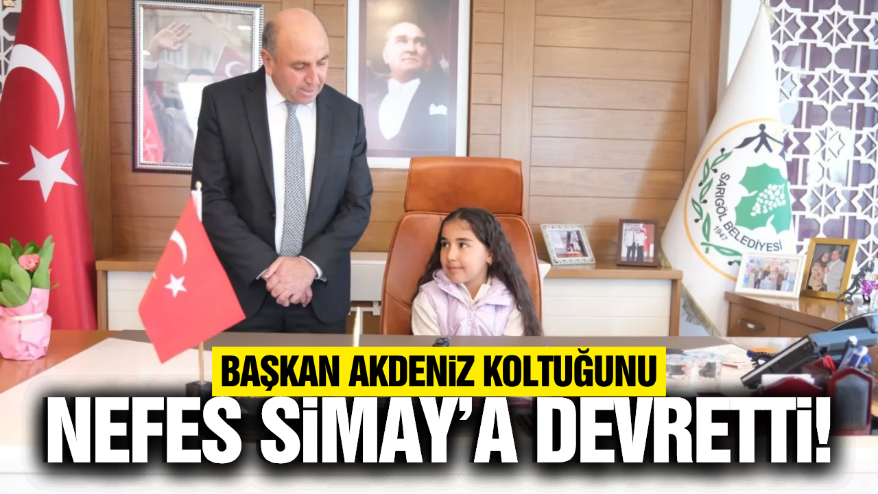 Sarıgöl'de başkanlık koltuğu öğrenciye emanet!