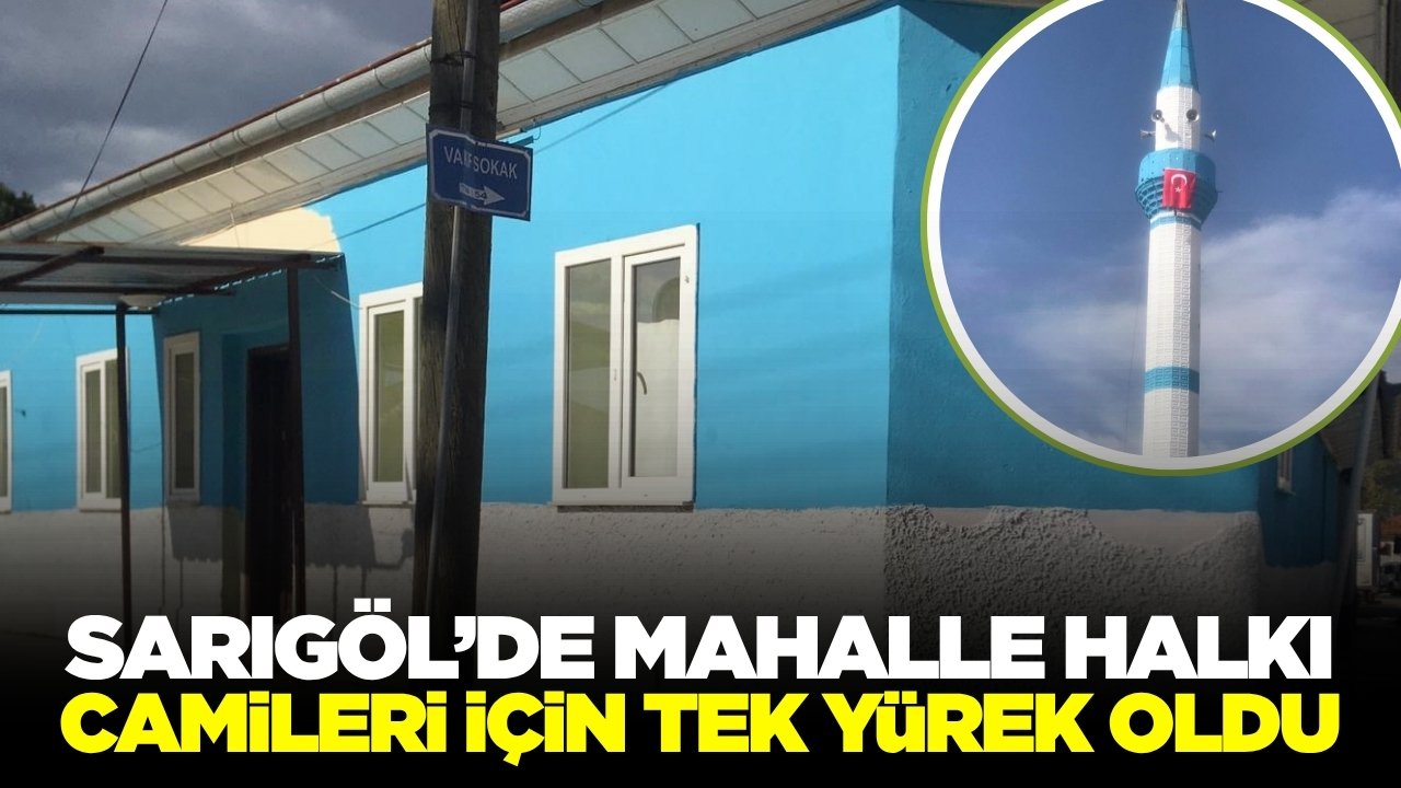 Sarıgöl'de mahalle halkından örnek dayanışma