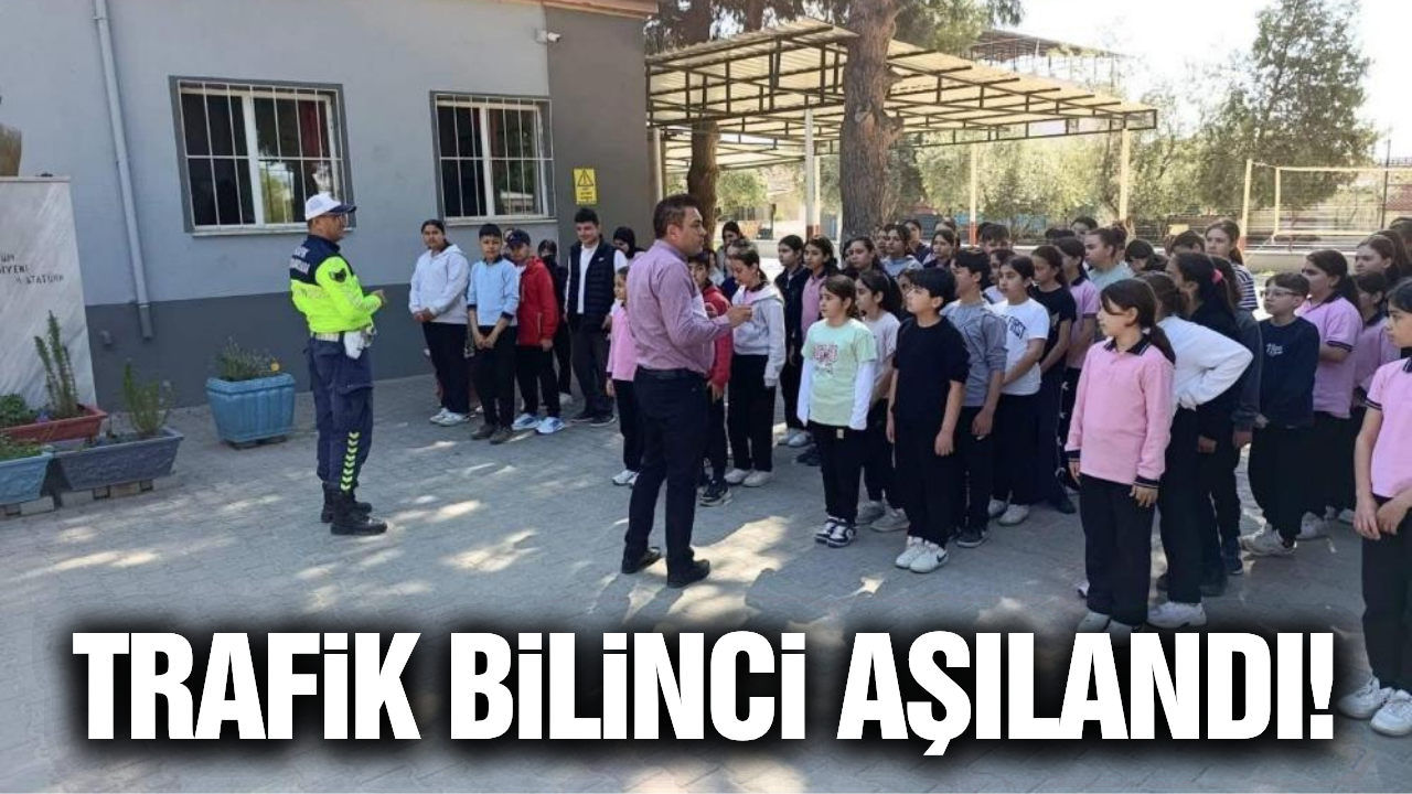 Sarıgöl'de öğrencilere trafik eğitimi!