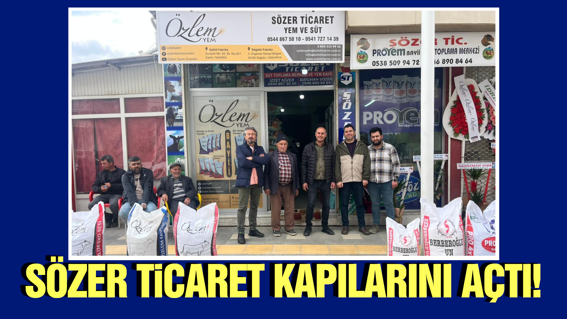 Sözer Ticaret Yem ve Süt Toplama Merkezi Sarıgöl'de hizmete açıldı!