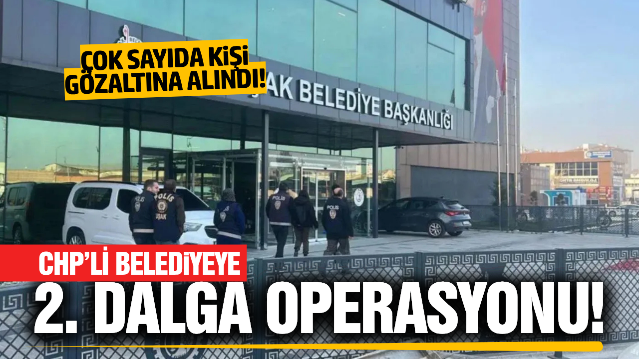 Uşak Belediyesi'nde çok sayıda kişi gözaltına alındı