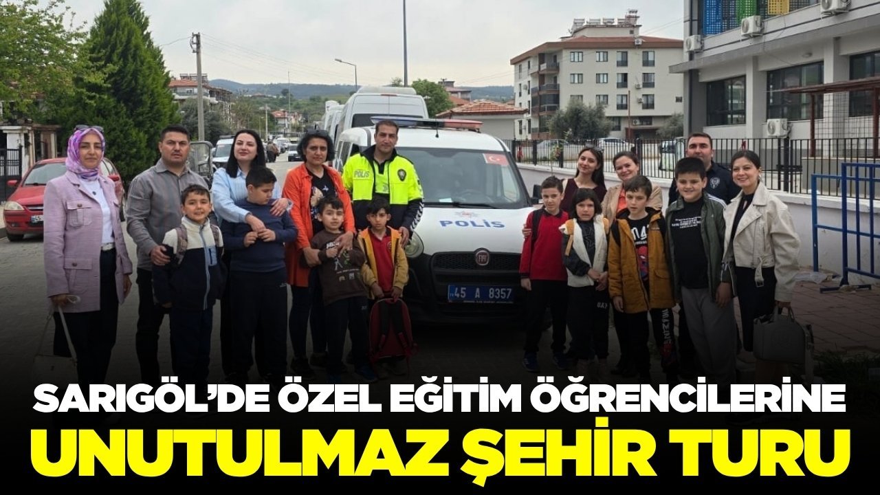 Sarıgöl Emniyeti’nden özel öğrencilere anlamlı jest!