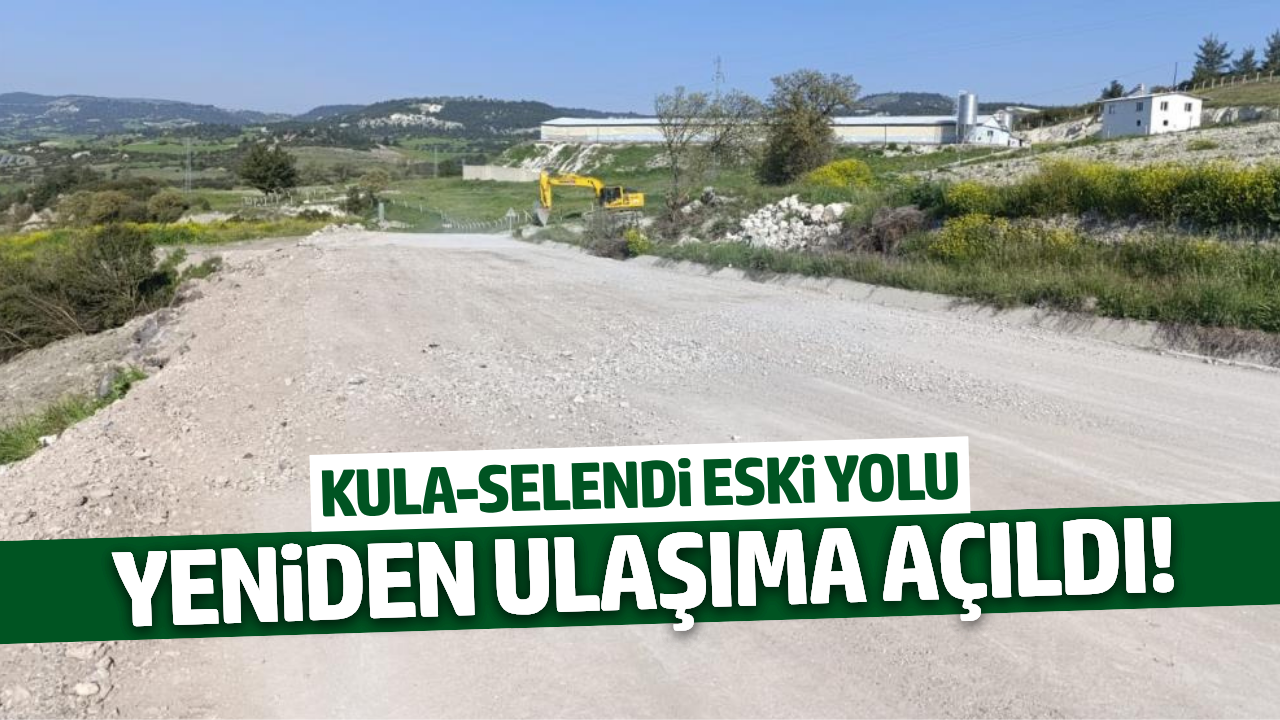 Manisa'da çöken yola hızlı müdahale!