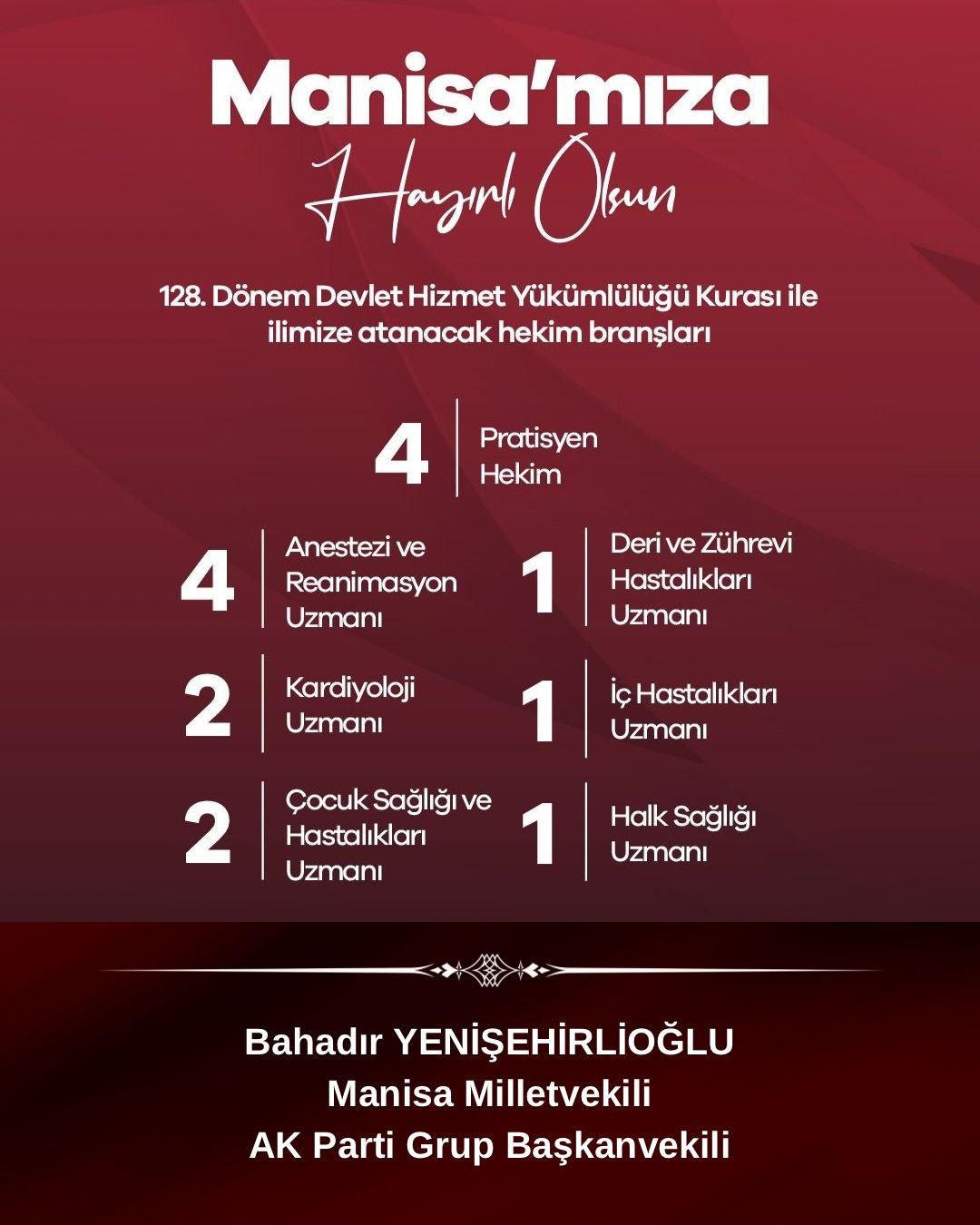 Yeni̇şehi̇rli̇oğlu’ndan Sağlik Atamasi Müjdesi̇ (2)