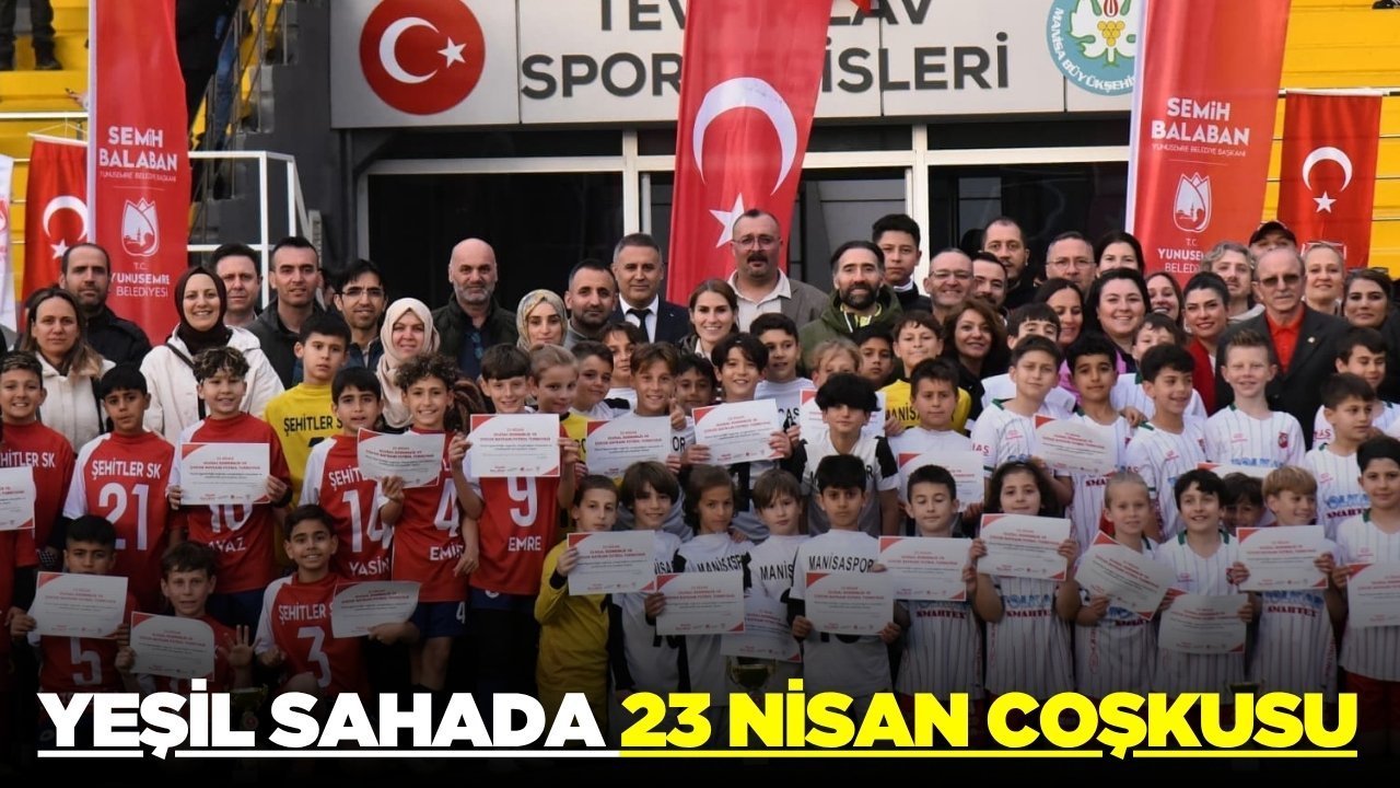 Manisa'da bayram coşkusu yeşil sahada yaşandı