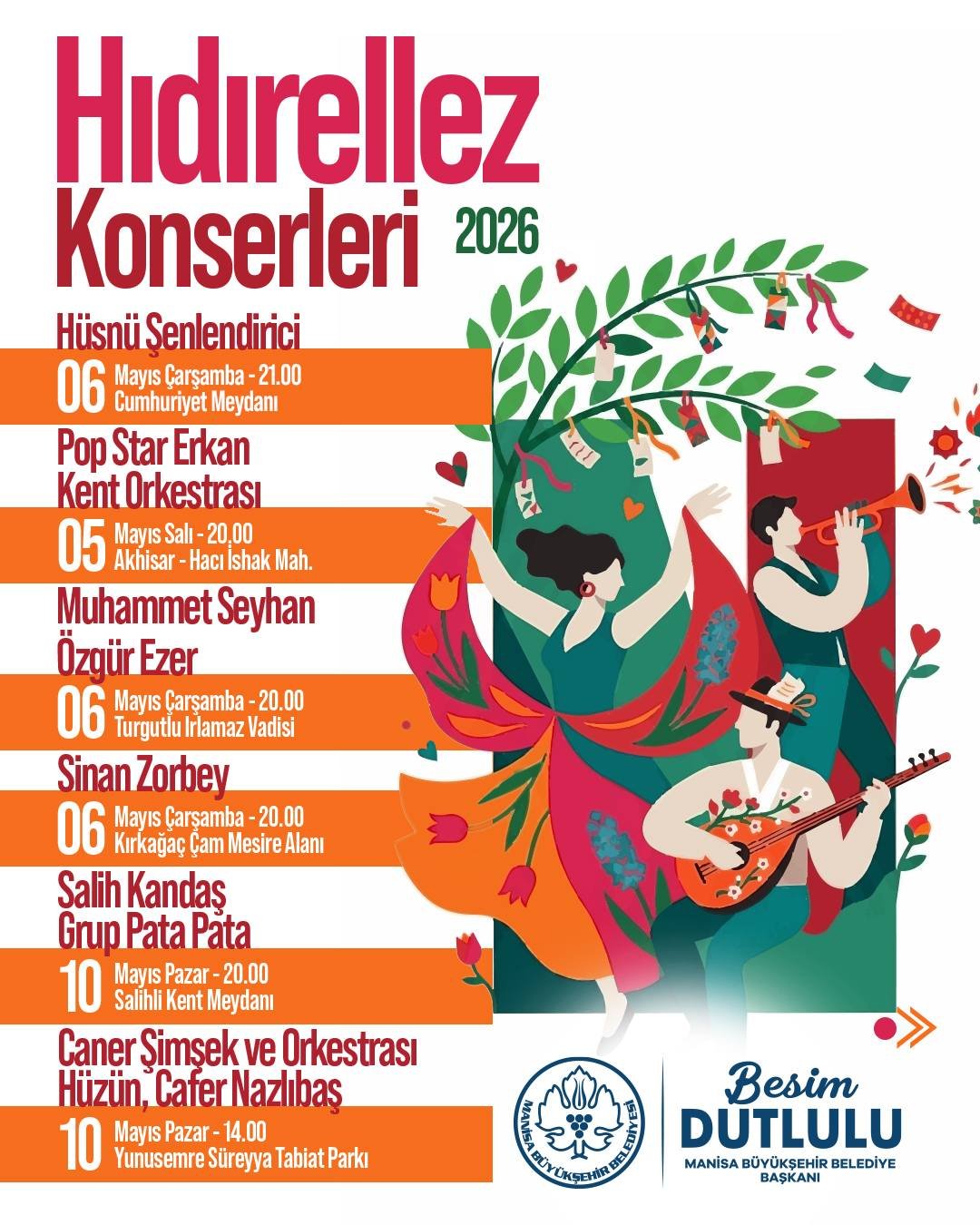 Manisa’da Hıdırellez Coşkusu Başlıyor