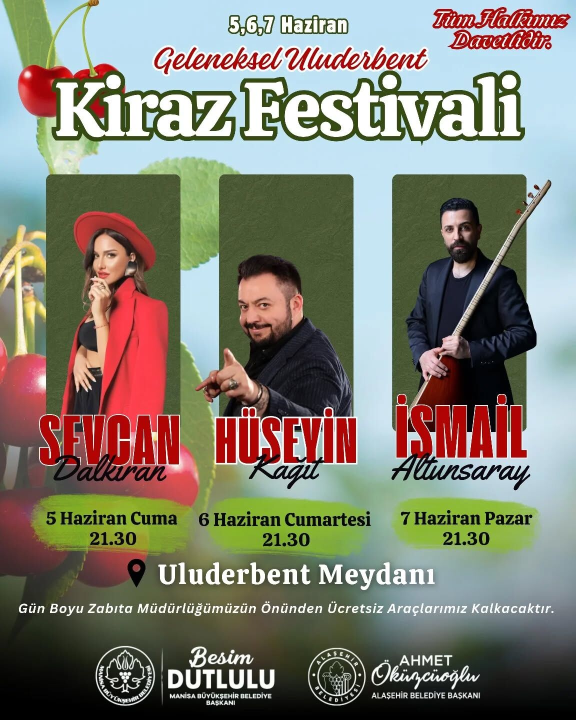 Alaşehir'de Kiraz Festivali için geri sayım başladı-.3.2.1