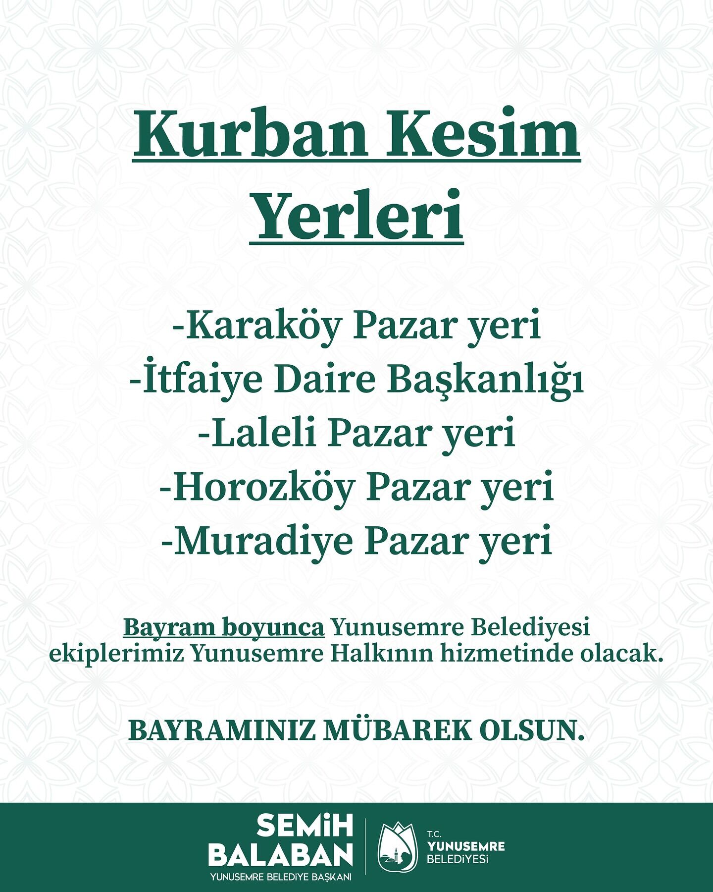 yunusemre belediyesi kurban kesim alanları.1
