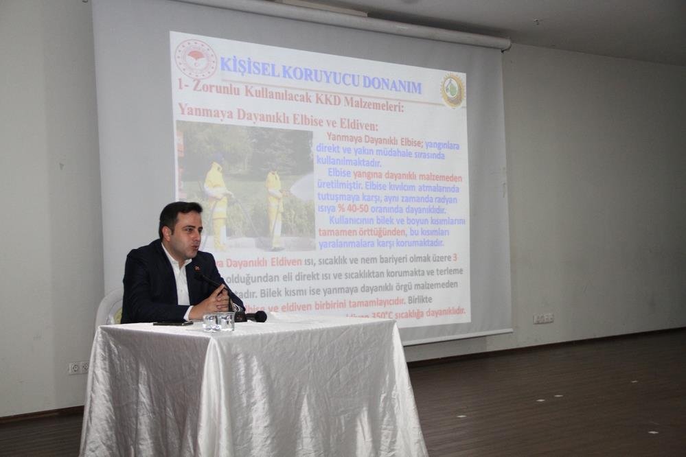 Kula'da yangın riski azaltma planı masaya yatırıldı-1