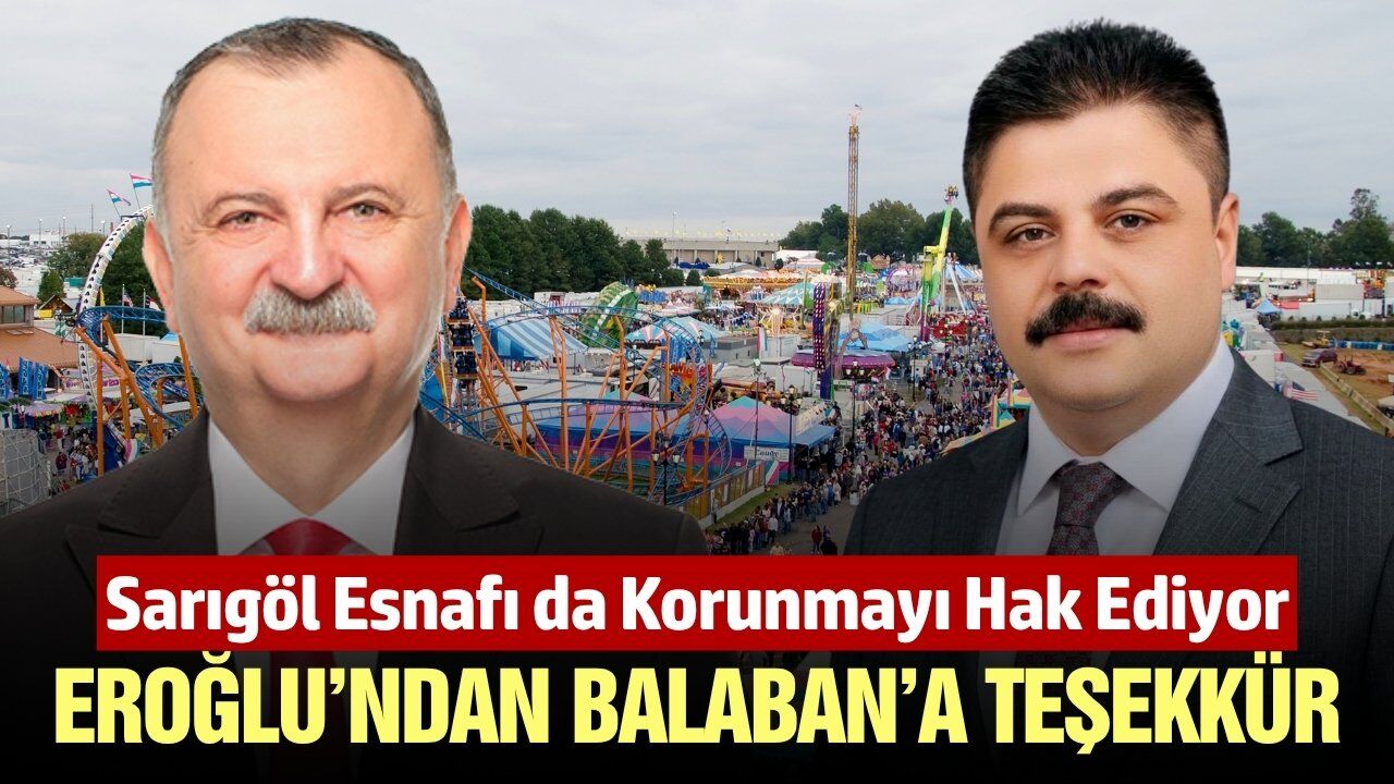 Başkan Eroğlu'ndan Semih Balaban'a teşekkür