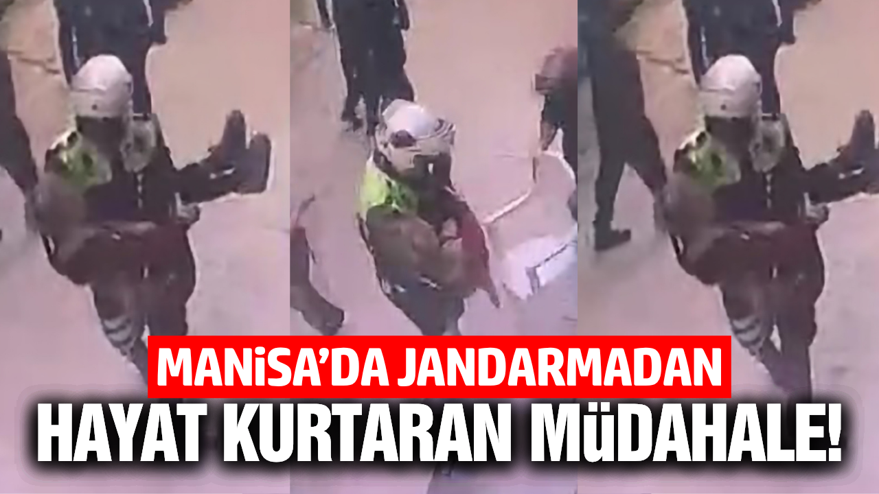 Manisa'da motosikletli trafik timleri facianın önüne geçti!