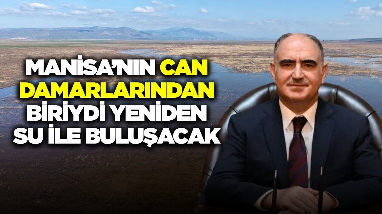Marmara Gölü'ne yeniden su veriliyor