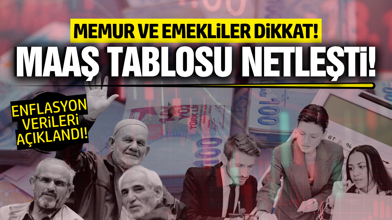 Memur ve emeklinin beklediği zam tablosu ortaya çıktı: İşte detaylar...