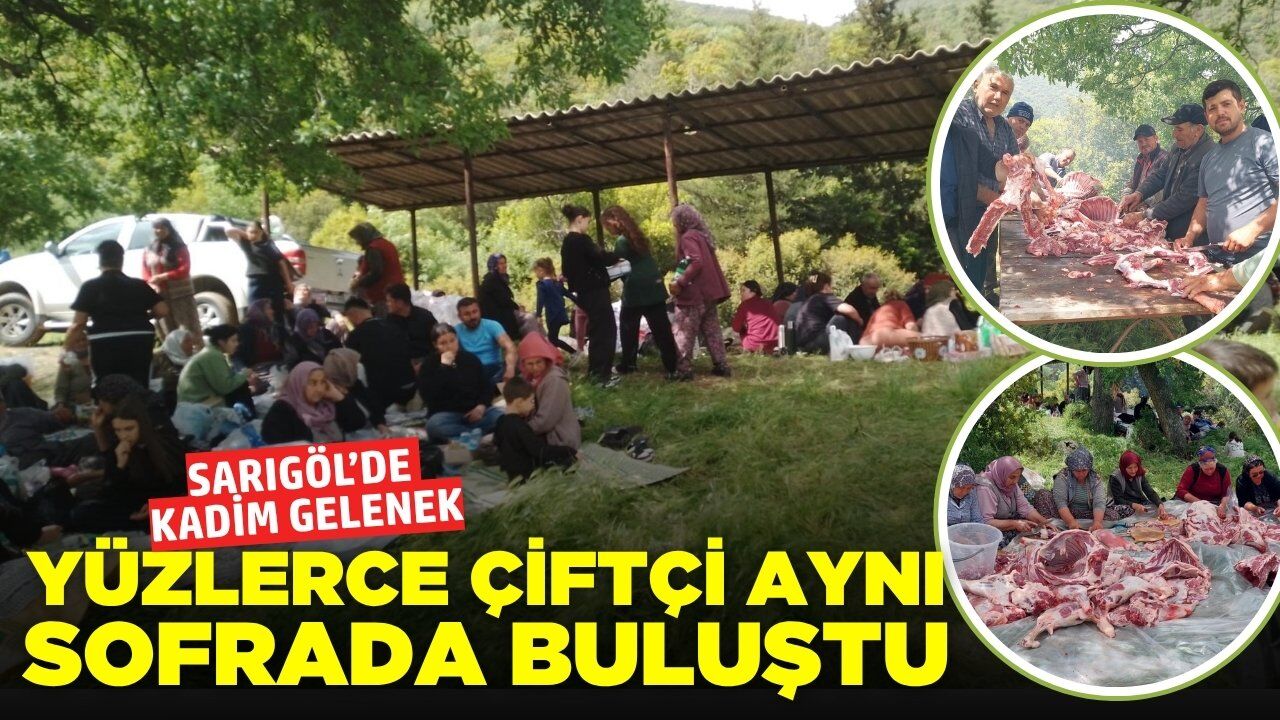 Sarıgöl'de iki asırlık gelenek: Çiftçilerden yoğun katılım