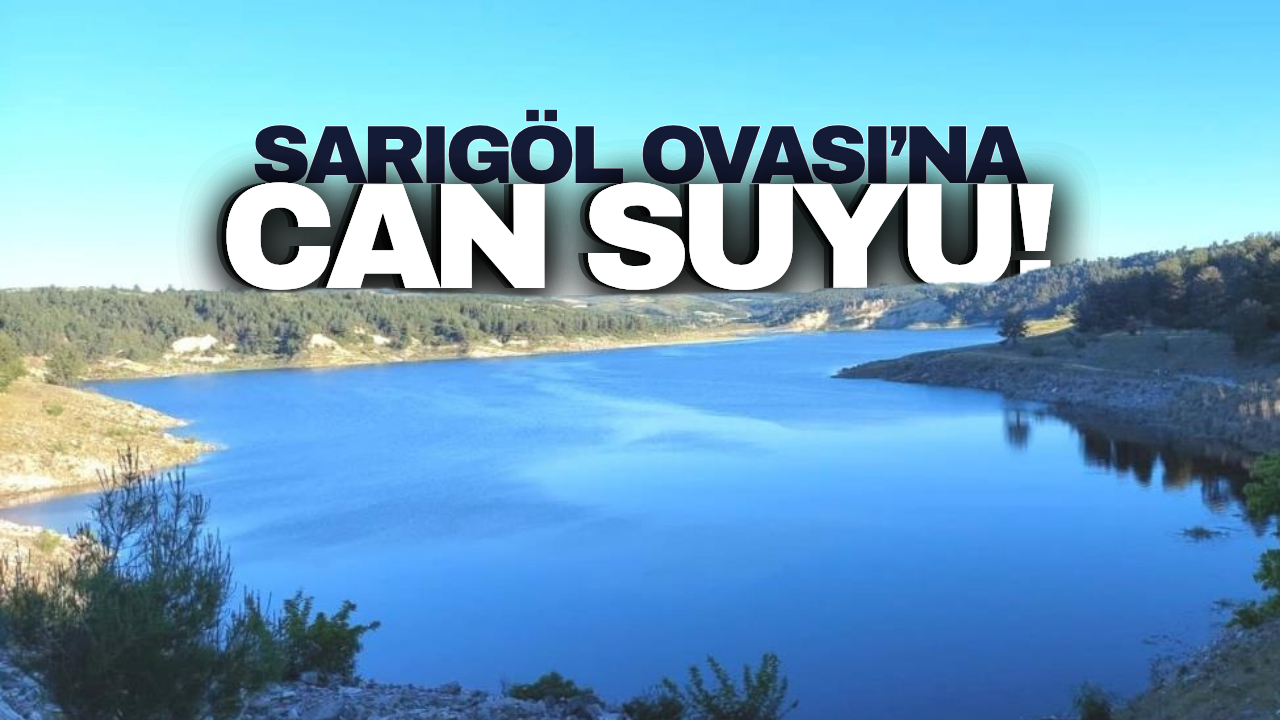 Sarıgöl'e can suyu: Hem çiftçinin hem de vatandaşın yüzü güldü!