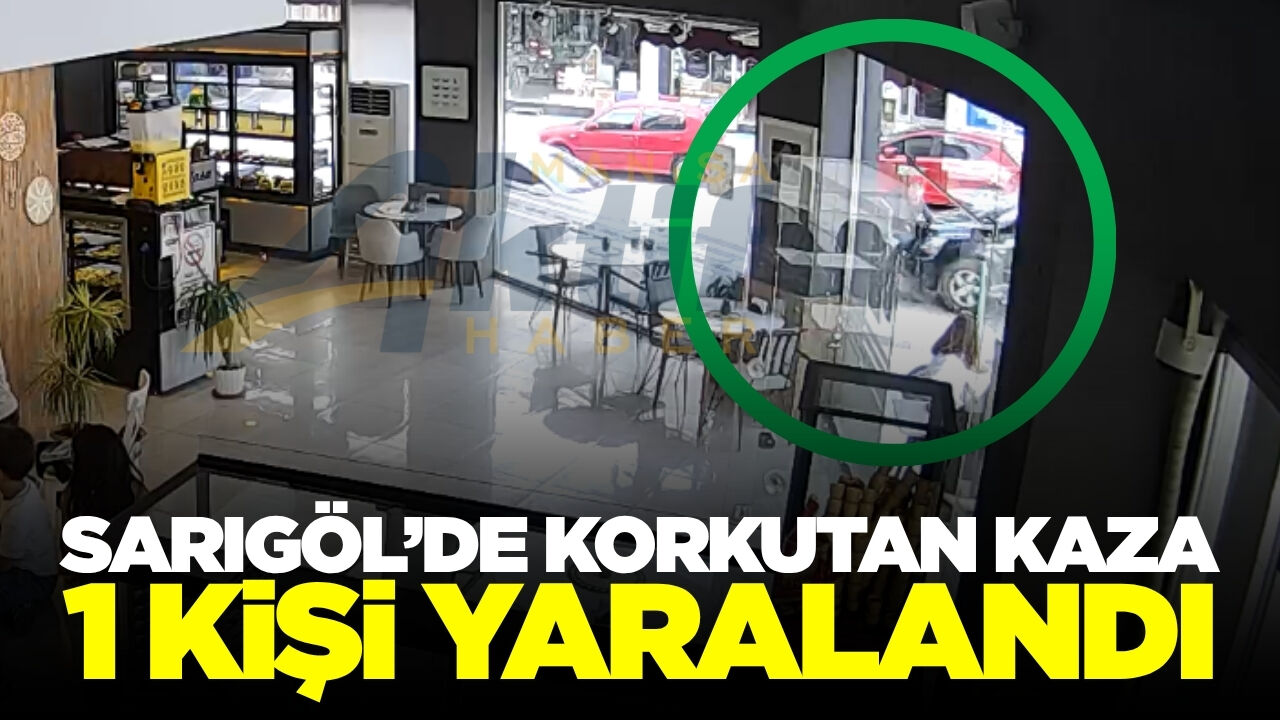 Sarıgöl'de otomobil ile motosiklet çarpıştı: 1 yaralı