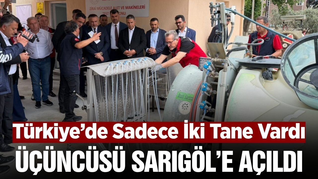 Sarıgöl’de Türkiye’nin 3. Zirai Mücadele Test İstasyonu hizmete açıldı