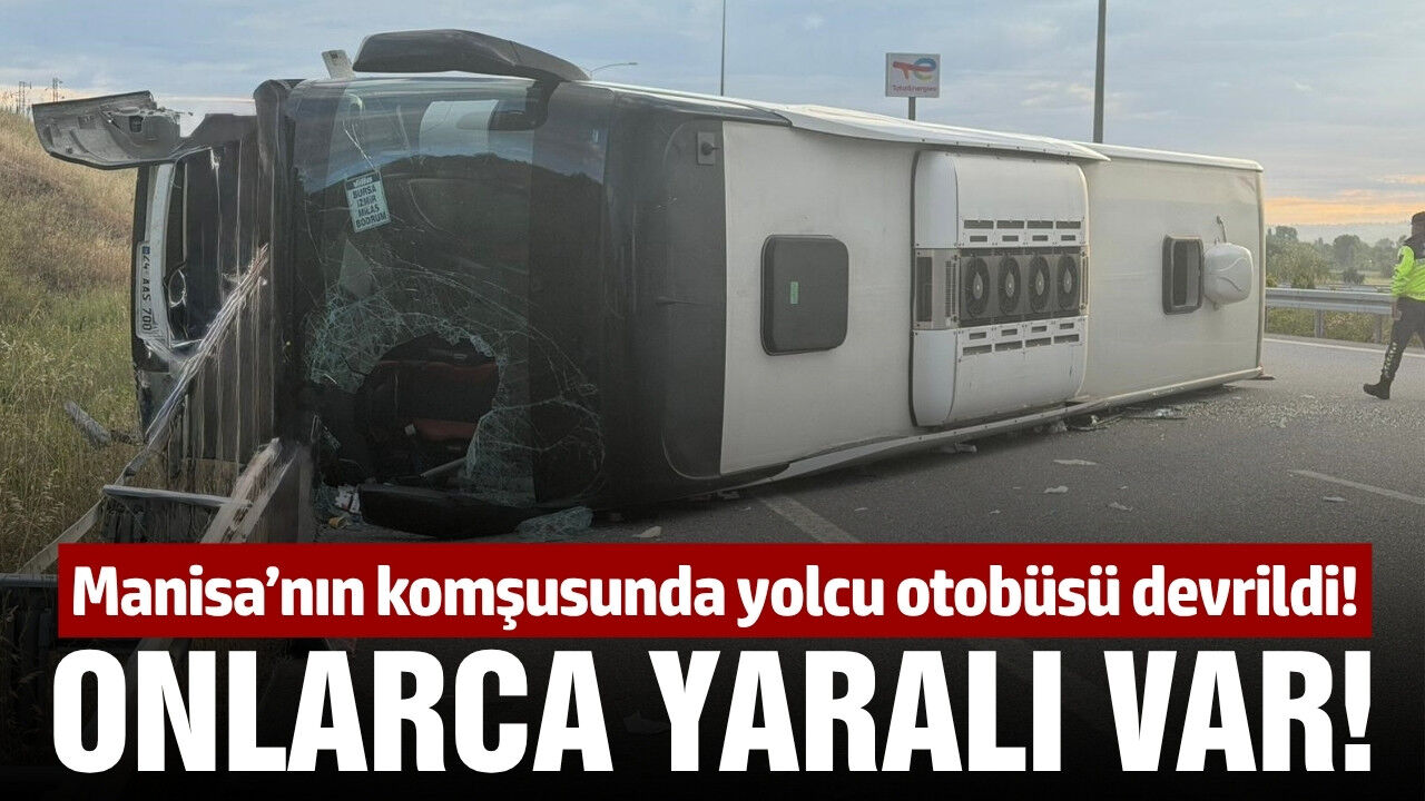 Yolcu otobüsü devrildi: Çok sayıda yaralı var