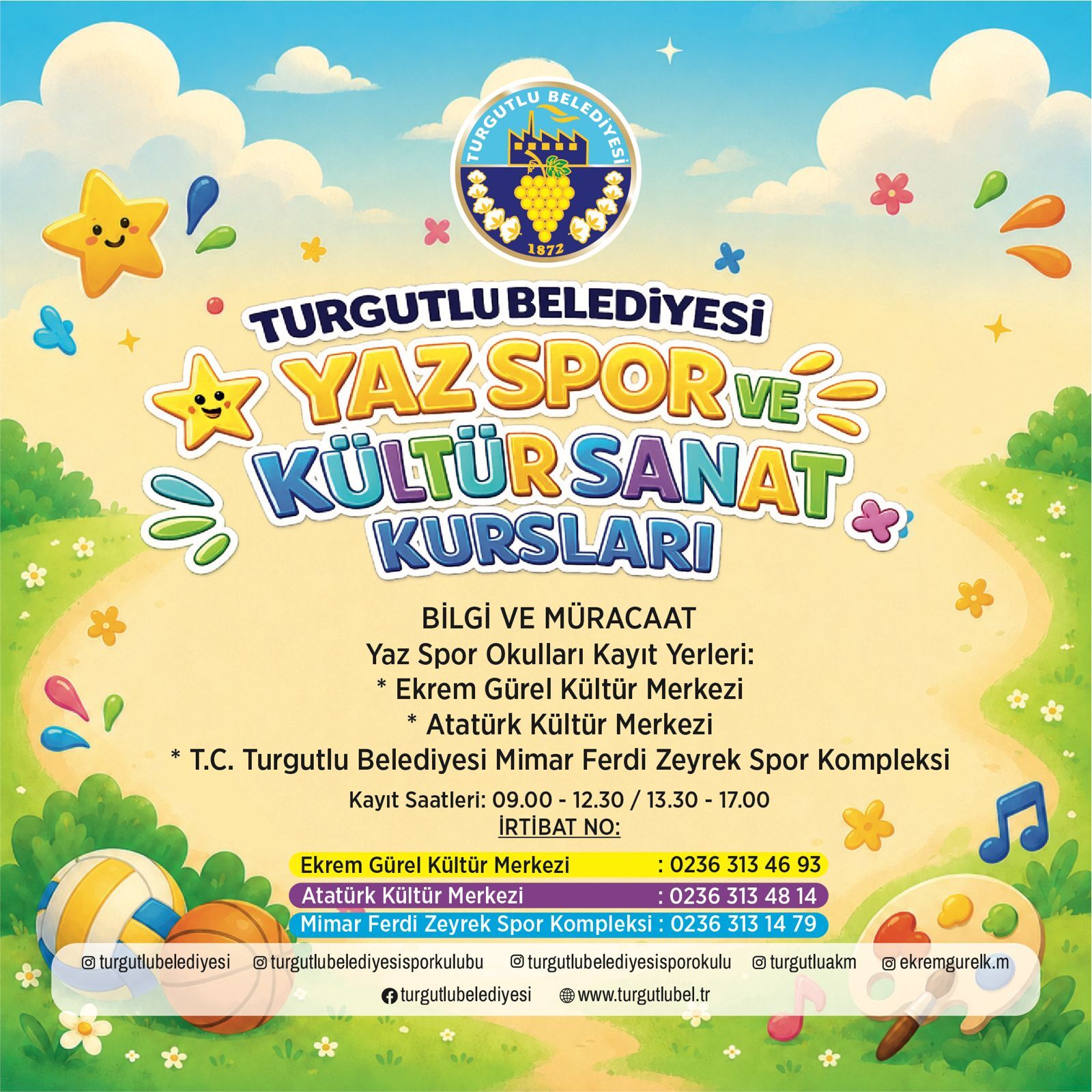 Turgutlu'da yaz dönemine 16 branşlık kurs hamlesi