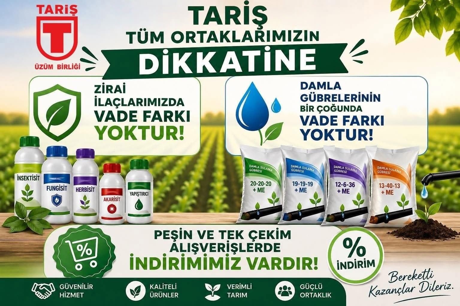 TARİŞ'in üreticiye sağladığı avantajlar devam ediyor-.1.1