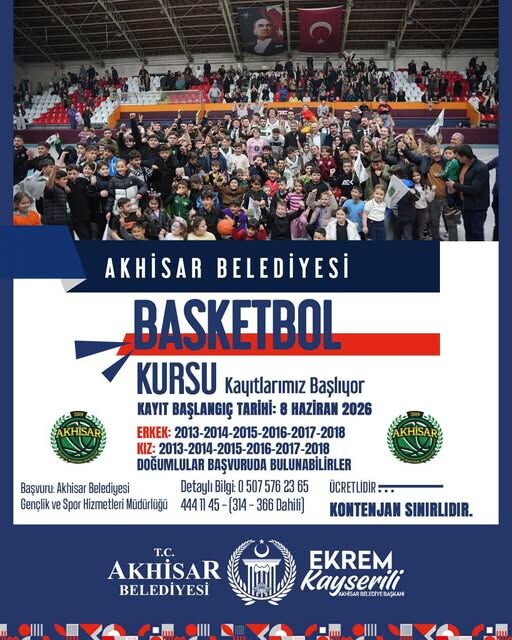 Geleceğin basketbolcuları Akhisar’da yetişecek
