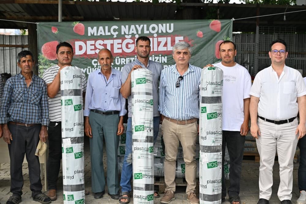 Manisa Büyükşehir'den çilek üreticisine destek!-1